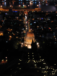 Baha'i Gardens at Night Baha'i Gardens at Night