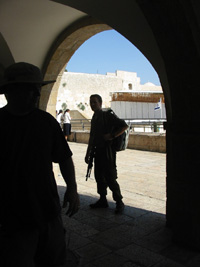 Soldier at Kotel