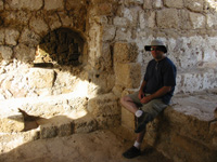 Relaxing in a Vault at Caesarea Relaxing in a Vault at Caesarea